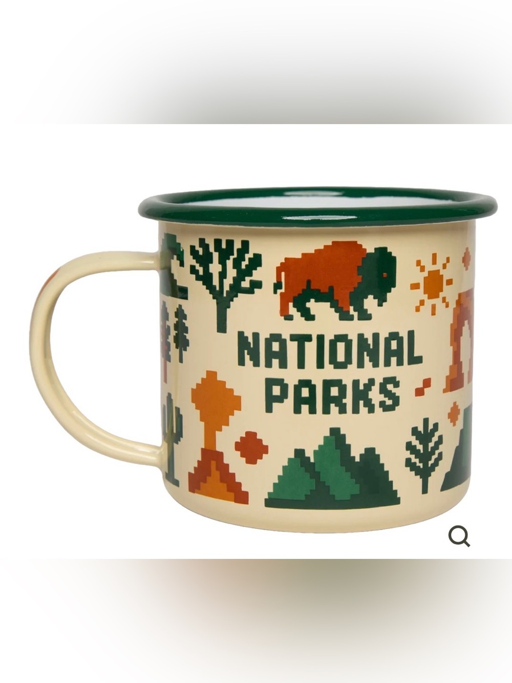 The Landmark Project National Parks Pixels Enamel Mug
